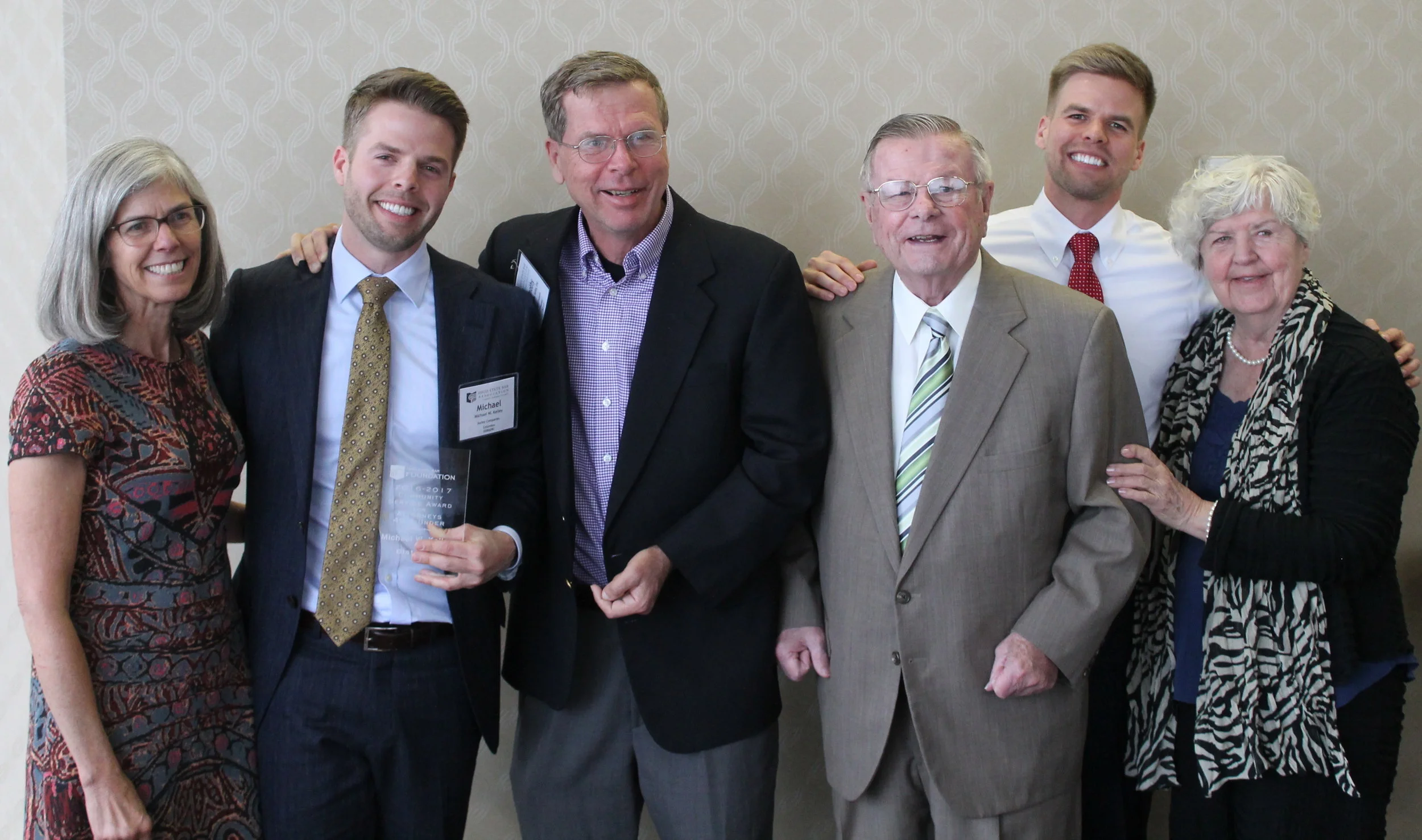Michael Kelley, second from left, and family. 