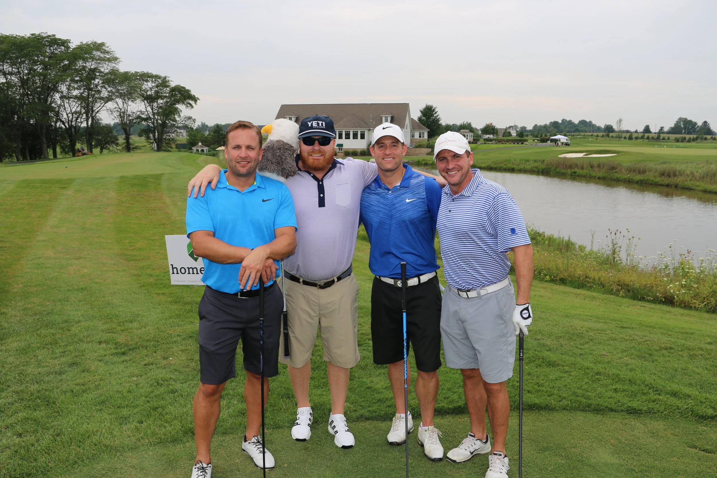 The winning team of the 5th Annual CCIIR scamble golf tournament benefiting Homeport.