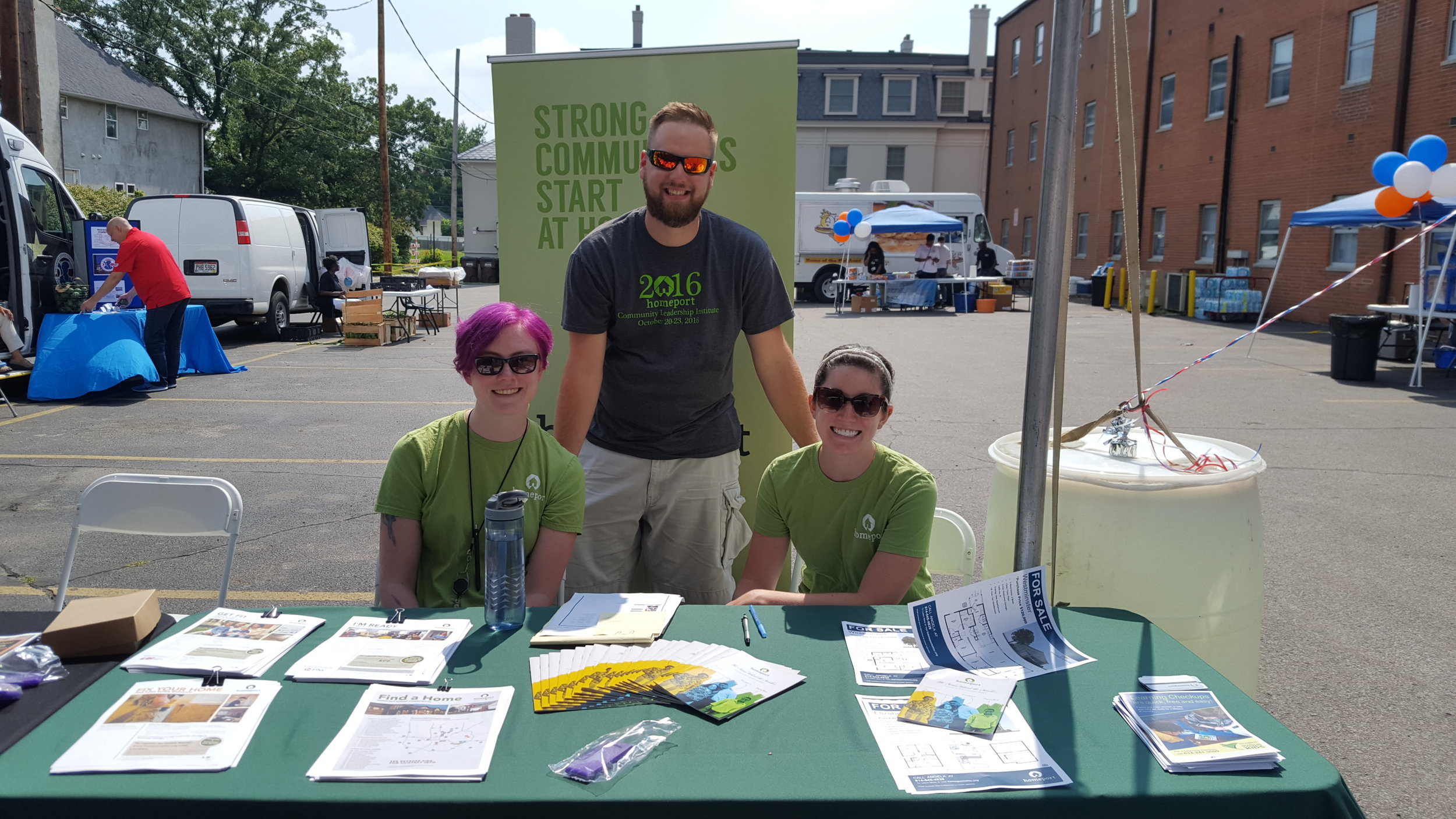 Homeport Resident Services team members Jill Guinan, Lawrence Furst II and Maggie Wilson participated in the 5th Annual Impact Ohio Beat The Heat event on July 7, promoting energy assistance programs. Homeport residents are beneficiaries of one-time energy bill assistance through Homeport's partnership with Impact.