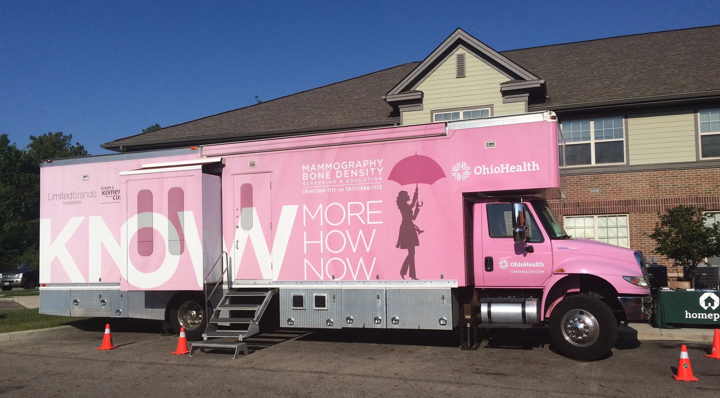 OhioHealth mammography truck visited Eastway Village in 2017.