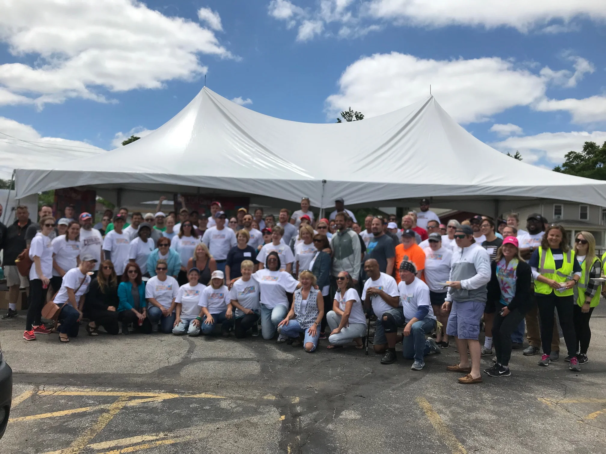 A big focus of Columbus REALTORS Realtor Care Day 2018 was the Milo-Grogan neighborhood, where members made improvements to 17 homes, one business and a community garden. Homeport recently built 33 affordable lease to purchase homes in Milo-Grogan as part of a revitalization initiative.