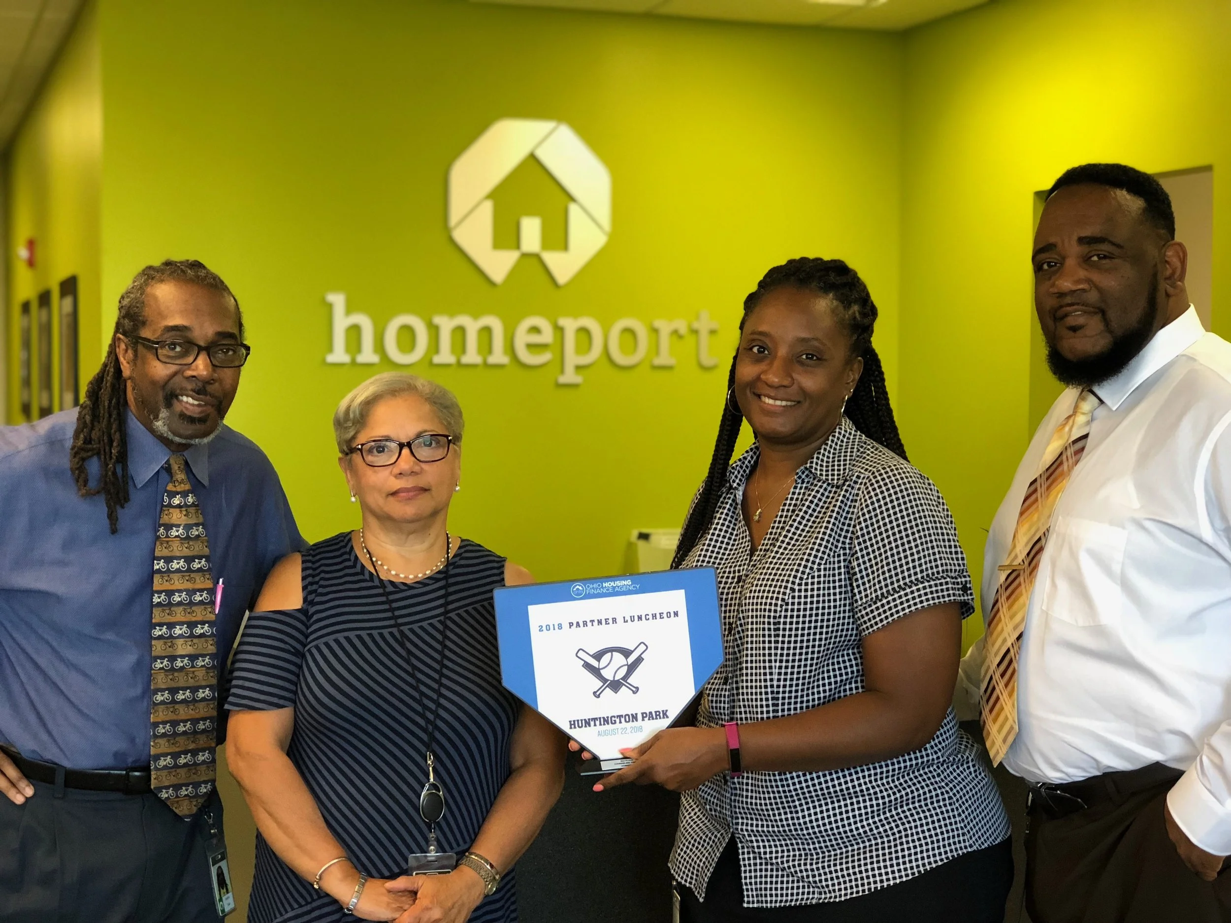 Homeport's Housing Advisory Services' Layden Hale, Isabel Giles, Netta Whitman and Kerrick Jackson.