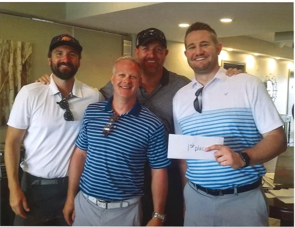 Matt Gregory, Andy Dutcher, Philip Bird, and Brian Irwin posted a "scramble" team score of 57 .