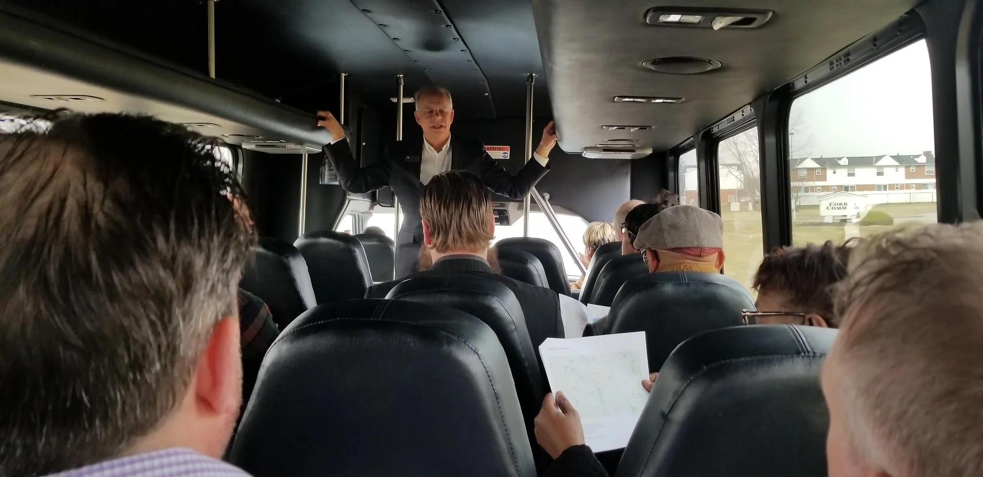 Homeport CEO Bruce Luecke leads tour.
