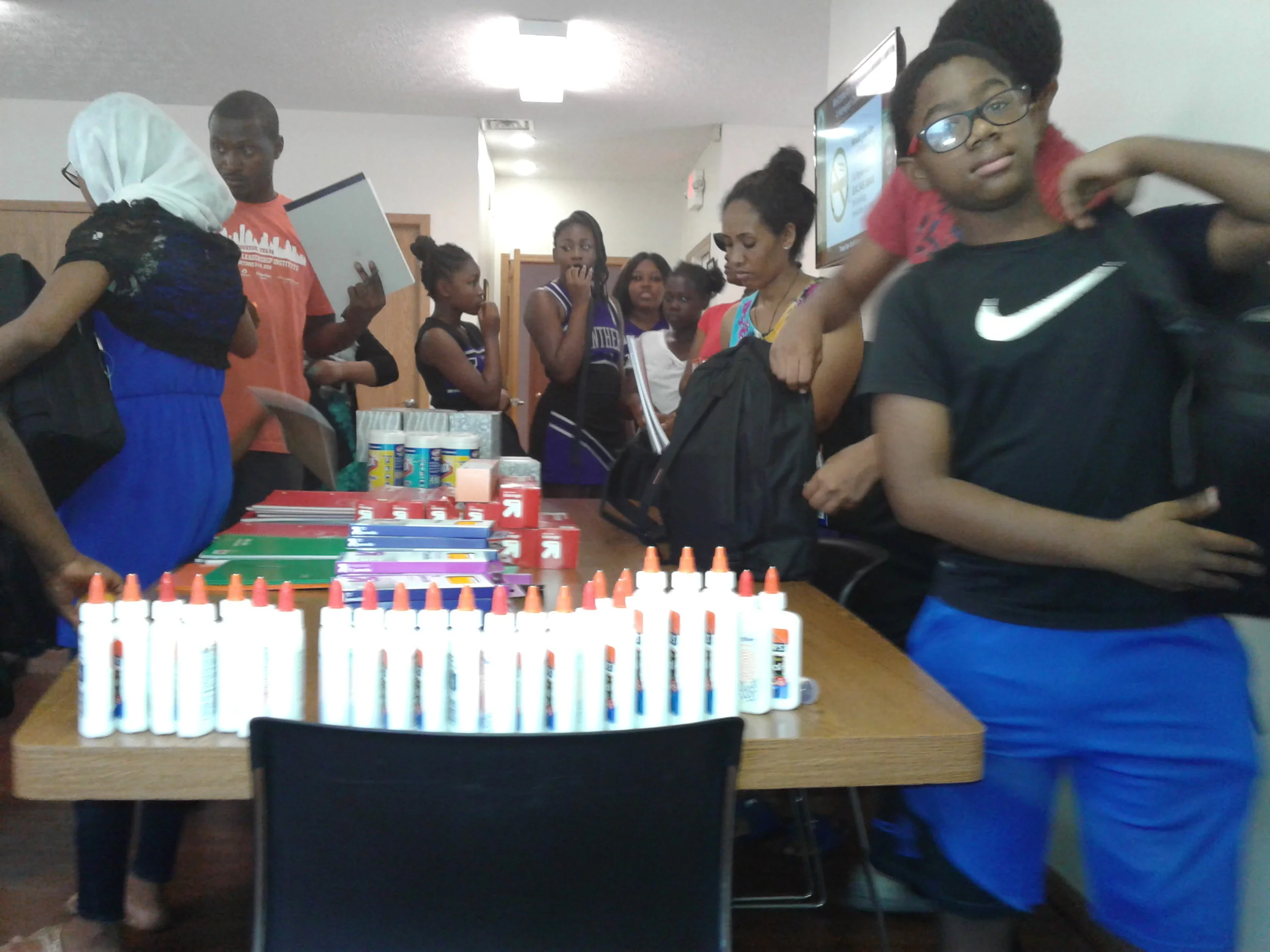 Back to School event at Pheasant Run apartments.