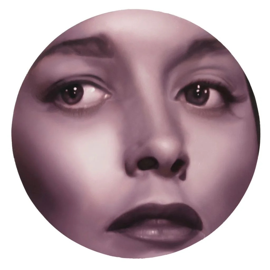 My eyes are dry, 1967 , 24 inches in diameter, oil on panel, 2012