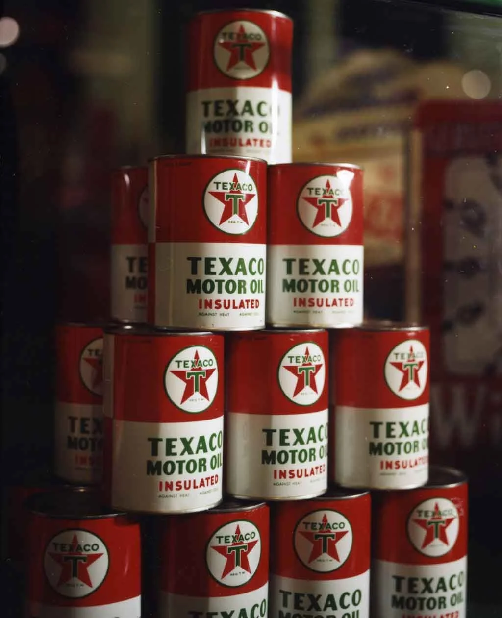 Texaco Motor Oil Display, 1958 , 23 3/4 x 18 inches, carbro prints, 2007