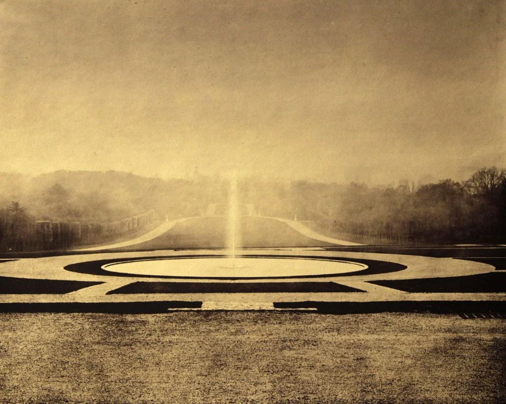 Landscape with Fountain, Sceaux, 1865 , 20 x 24 inches, salt print, 1993