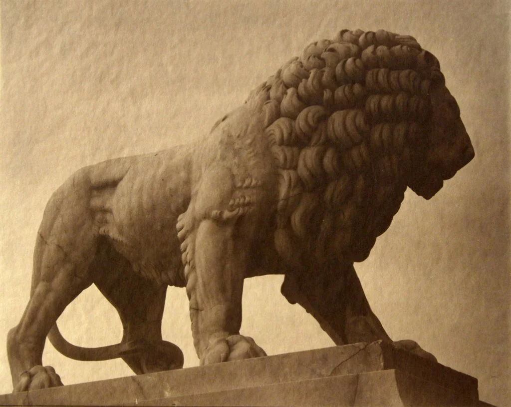 Royal Lion, Place de la Concorde, Paris, 1865 , 20 x 24 inches, salt print, 1994