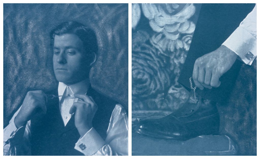 Two Uses of a Button Hook, 1915 , 24 x 20 inches (each), gum bichromate print, 1991