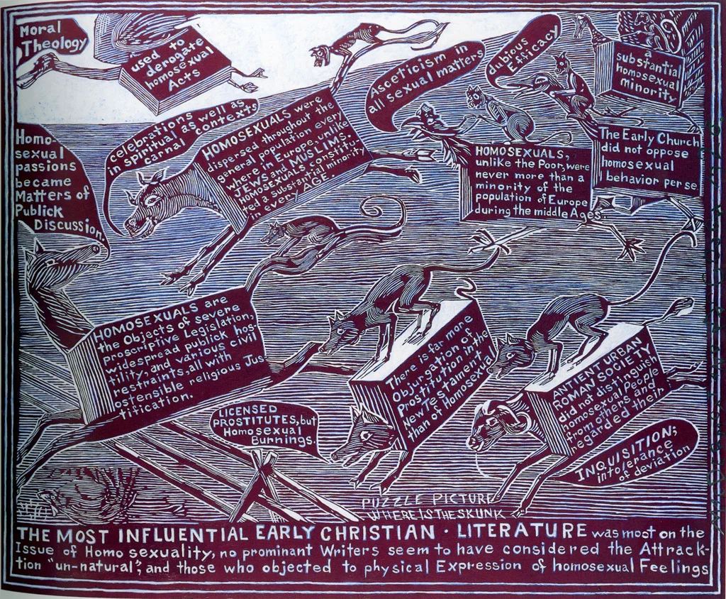 Conspiracy Painting IV, 1928: Homosexuality in the Middle Ages, 30 x 36 inches, oil on linen, 1997
