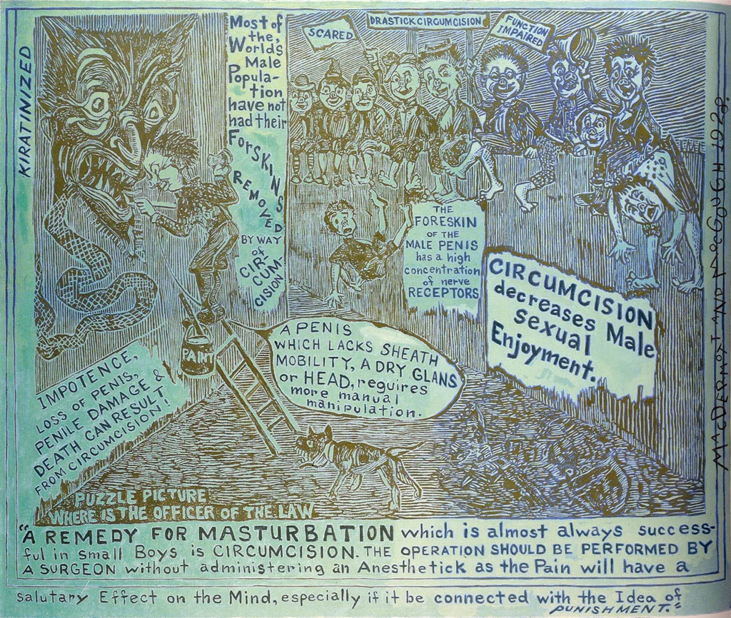 Conspiracy Painting VII, 1928: Circumcision, 30 x 36 inches, oil on linen, 1997