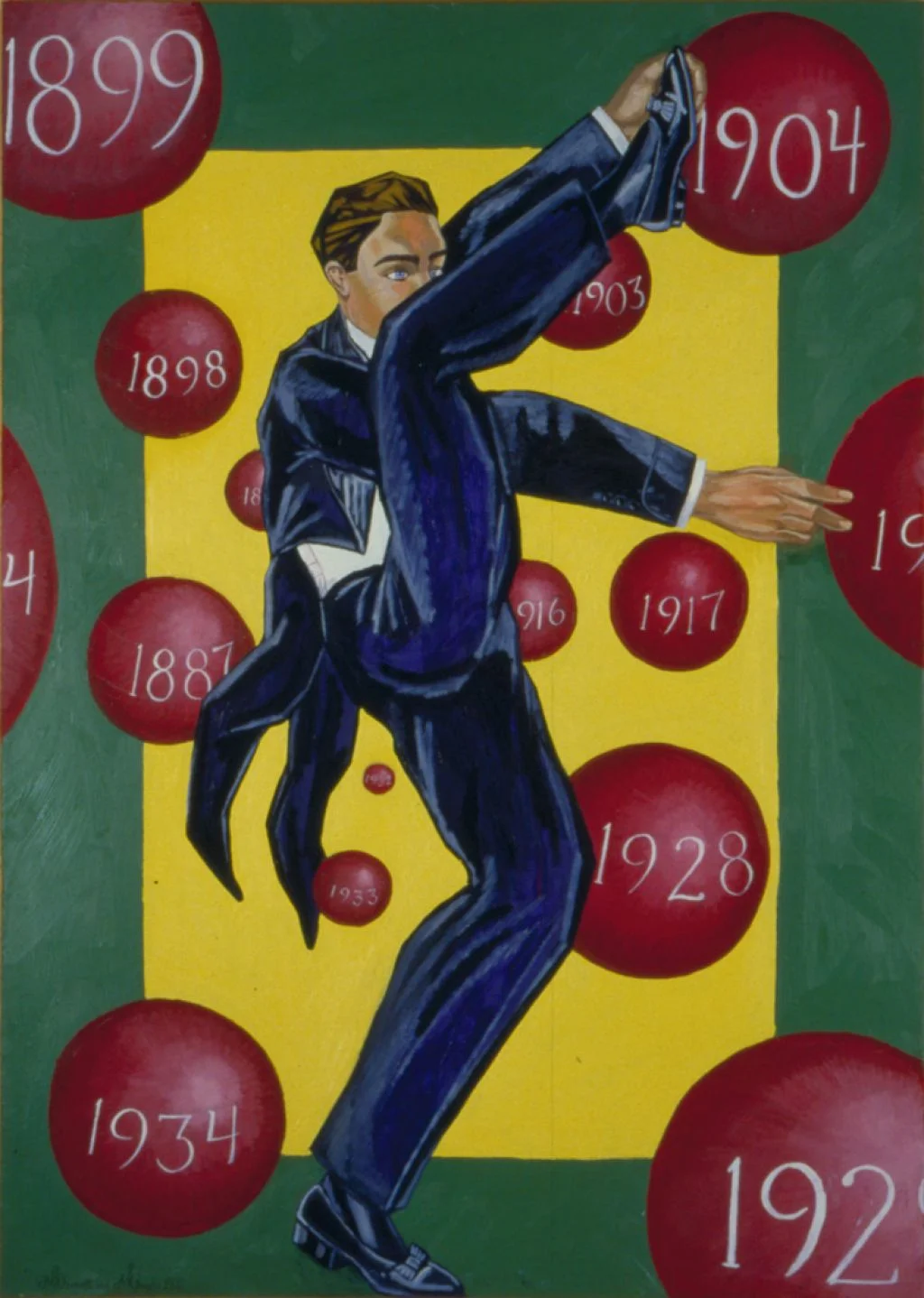 Time Balls, 1921, 51 x 43 inches, oil on linen, 1988