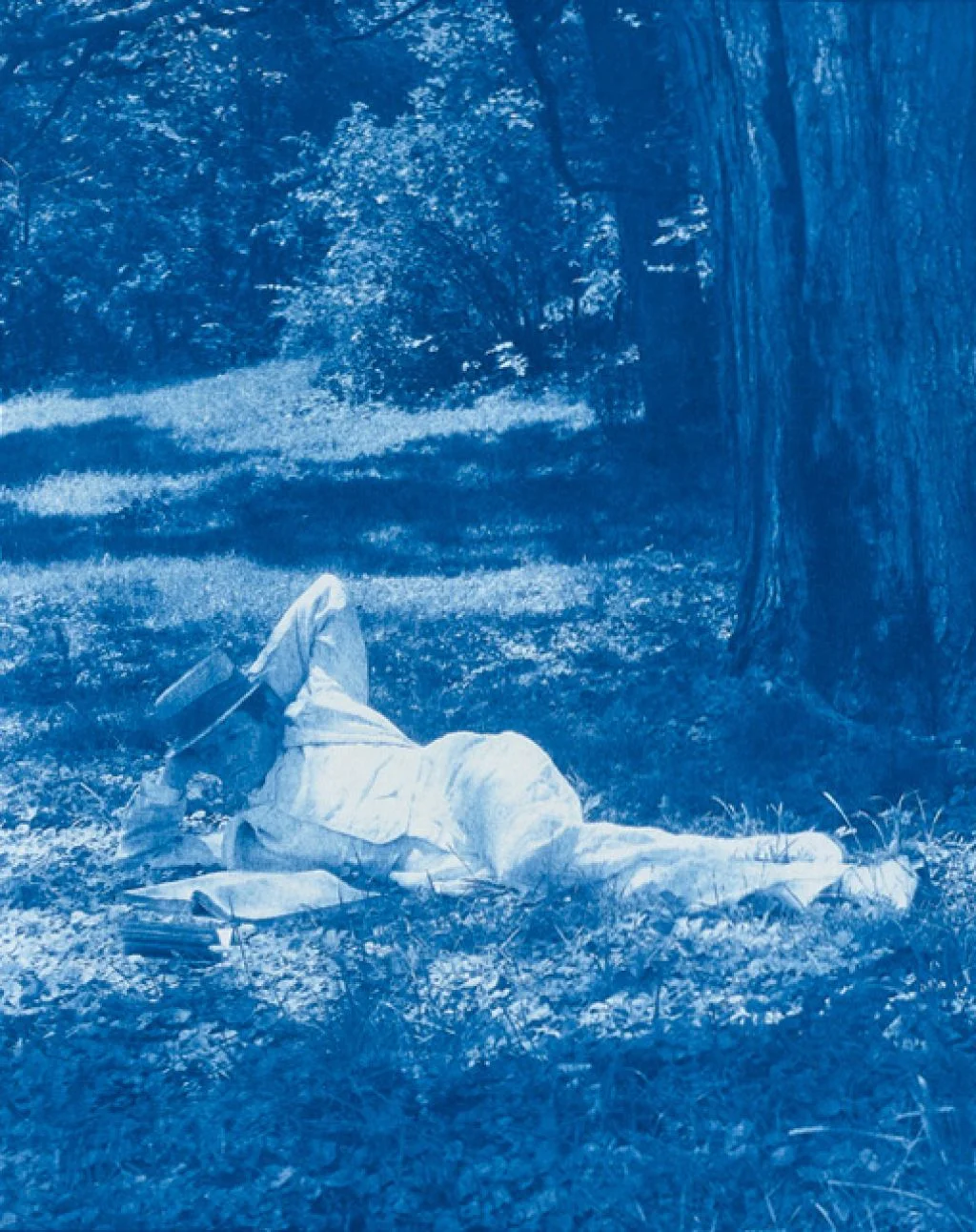 Portrait of the Artist With His Bible, 1907 , 10 x 8 inches, cyanotype, 1989