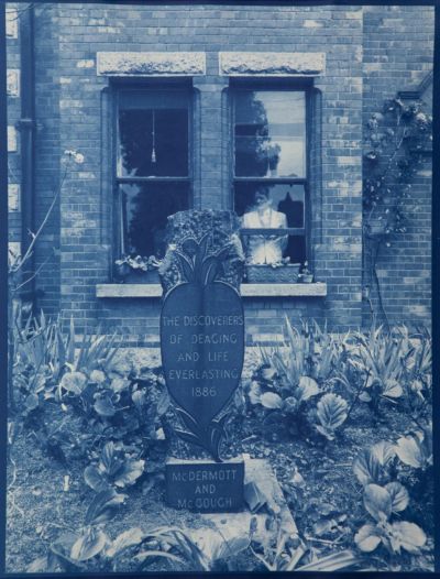 All hallow'd ground - where mourn'd and miss'd, 1917 , 23 5/8 x 17 7/8 inches, cyanotype, 2010