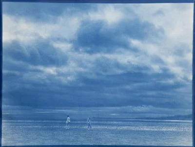 And, wrapt in clouds, 1917 , 17 7/8 x 23 5/8 inches, cyanotype, 2010