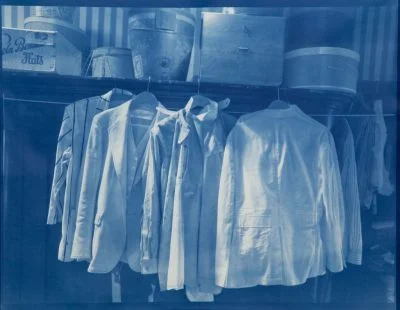 And yet mournful Memory lingering here, 1917 , 17 7/8 x 23 5/8 inches, cyanotype, 2010