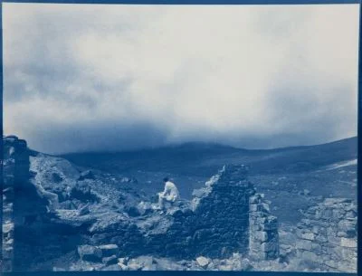 Each unhewn mass of living stone, 1917 , 17 7/8 x 23 5/8 inches, cyanotype, 2010