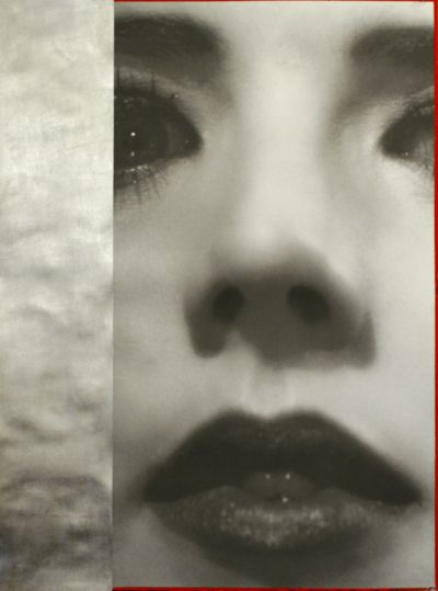Close Up: Patricia, 1936 , 22 1/2 x 17 inches, inkjet, silver leaf, and gouache on paper, 2010