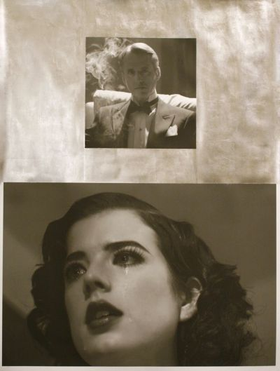 We Need to Talk, 1936 , 30 x 22 1/2 inches, inkjet and silver leaf on paper, 2010