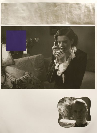 The Weekend?, 1936 , 30 x 22 1/2 inches, inkjet, silver leaf, gouache on paper, 2010