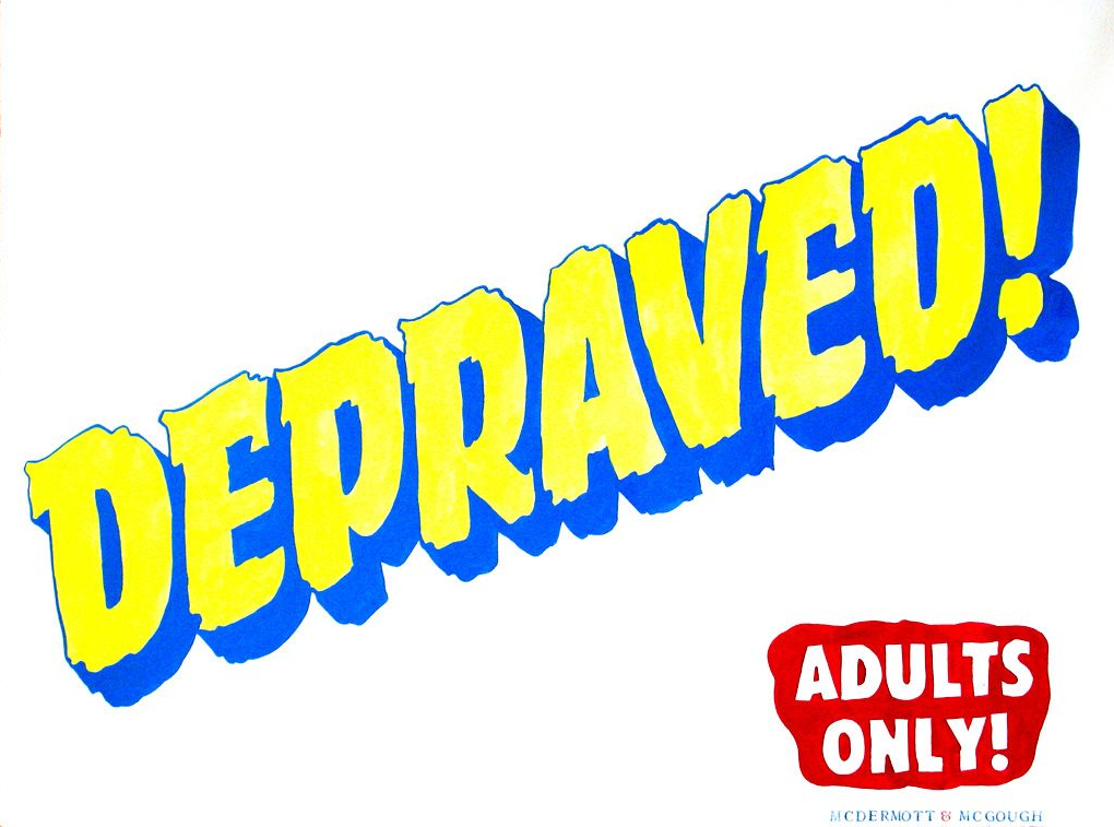 Depraved , 22 x 30 inches, mixed media on paper, 2000