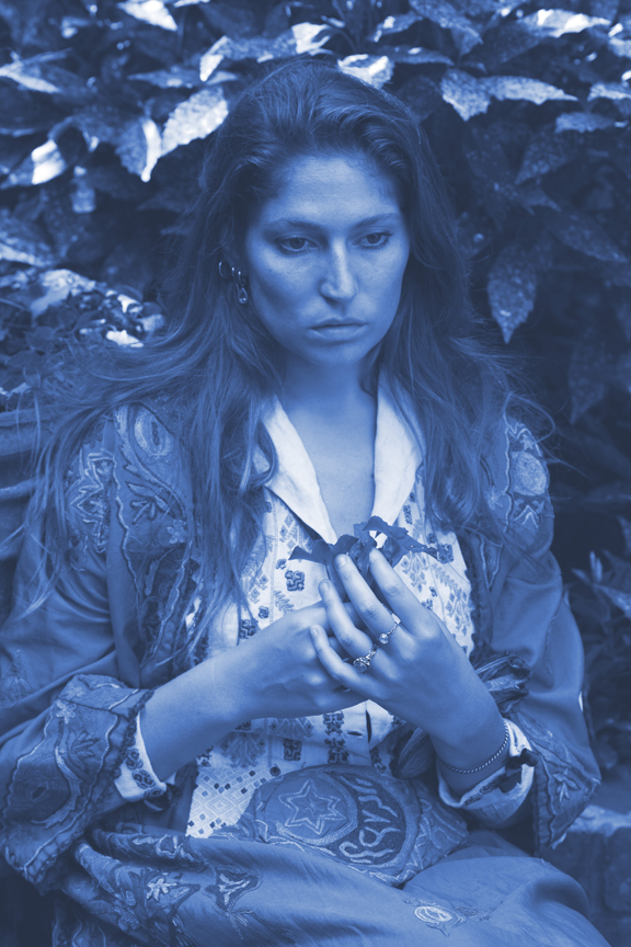 Portrait of a Young Woman, 1904 , 23 5/8 x 17 7/8 inches, cyanotype, 2013