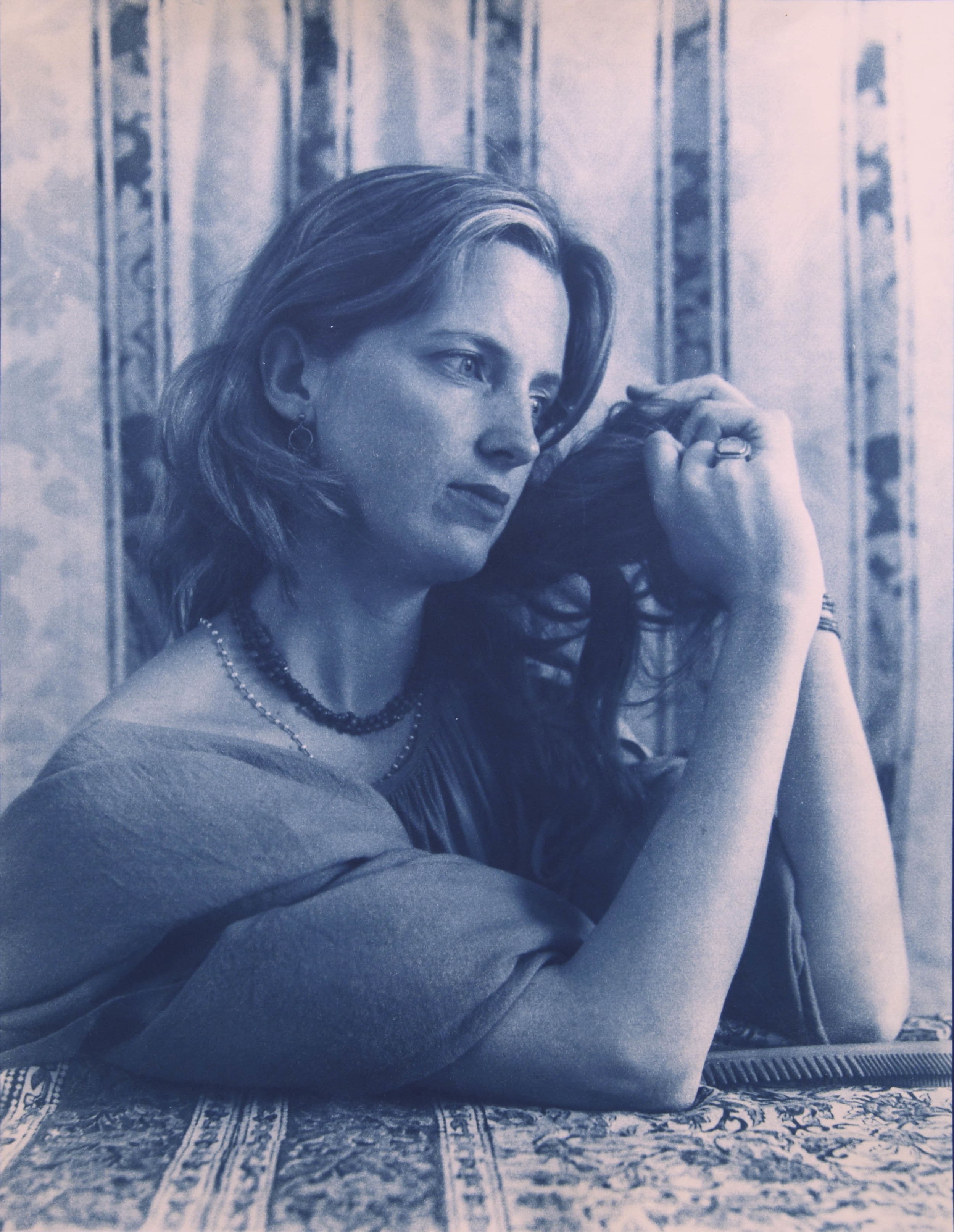Young Woman, 1904 , 23 5/8 x 17 7/8 inches, cyanotype, 1990