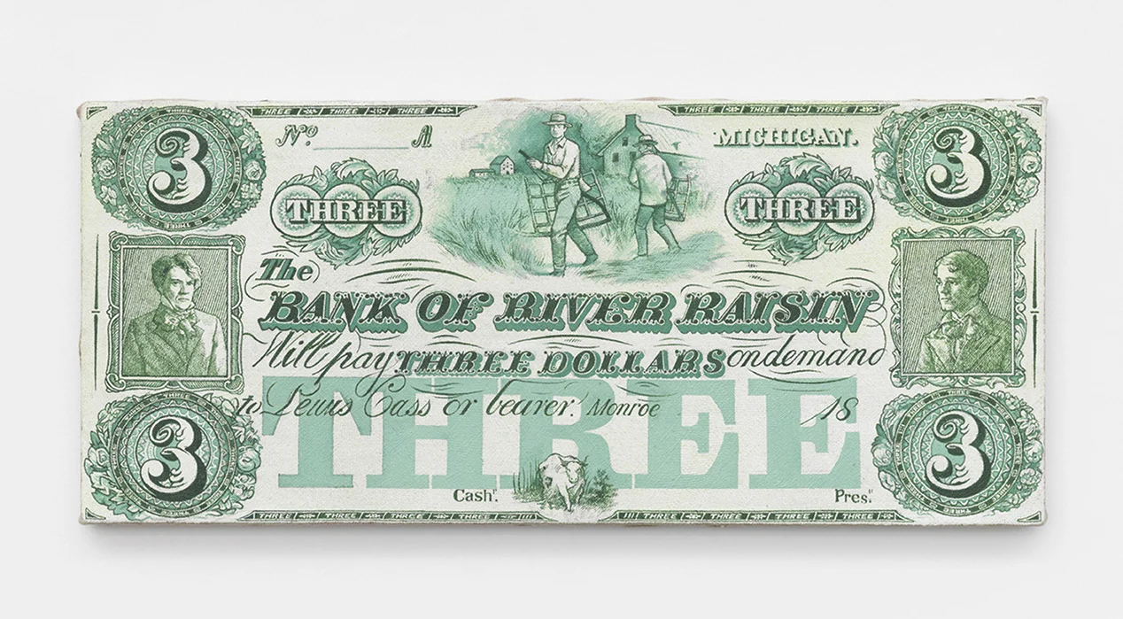 Queer as a Three Dollar Bill, 1984/ 2016, oil on linen, 7" x 16"