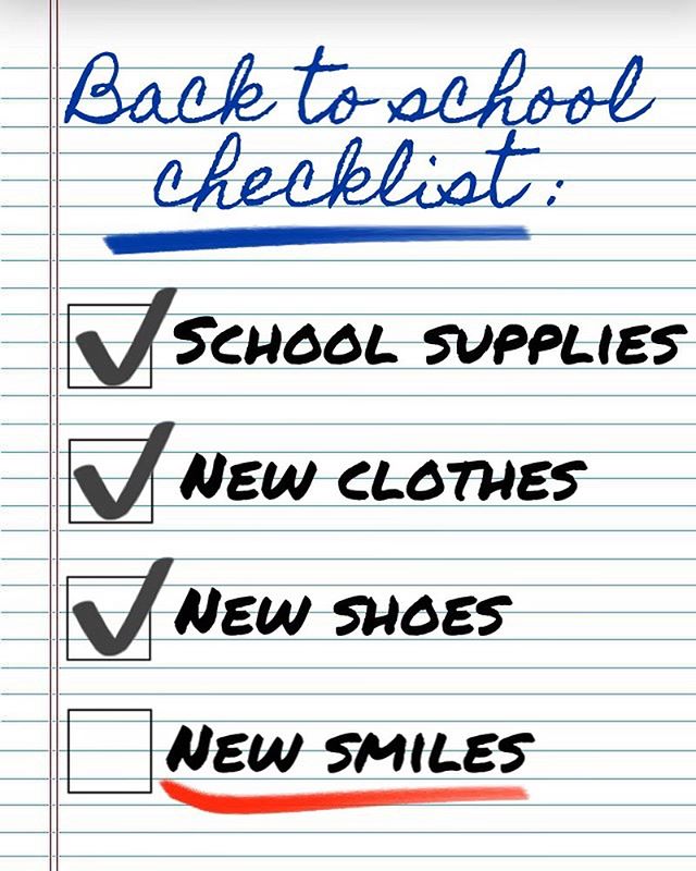 It’s almost that time of year... 📚🐛
.
.
🍎 School is almost in session, but before you head back to the classroom, get your orthodontic checkup crossed off your “to-do”list! 📝 .
.
This summer, for the first time EVER, we’re offering $350 off your orthodontic treatment! 💵 That’s $350 you can use to buy new shoes 👟, clothes 👚👕👖, and those super awesome colorful pens you’ve been eyeing! 🗒🖊 Honestly, who wouldn’t want save money for that?? 🤗 .
.
🏃🏻♀️🏃🏻♂️ Hurry this offer is only valid until the end of August! Please mention this offer when calling tro schedule your complimentary consultation. We look forward to speaking with you! ☎️
.
.
.
#goldebergorthodontics #goldenbergortho #braces #orthodontics #Georgetownorthodontics #orthodontistgeorgetown #georgetownbraces #backtoschool