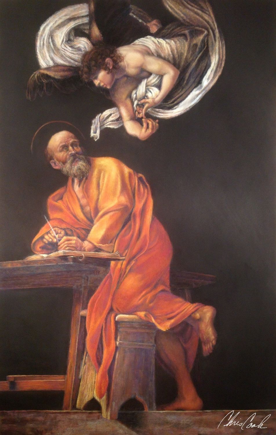 The Inspiration of St. Matthew (Impression) $3200