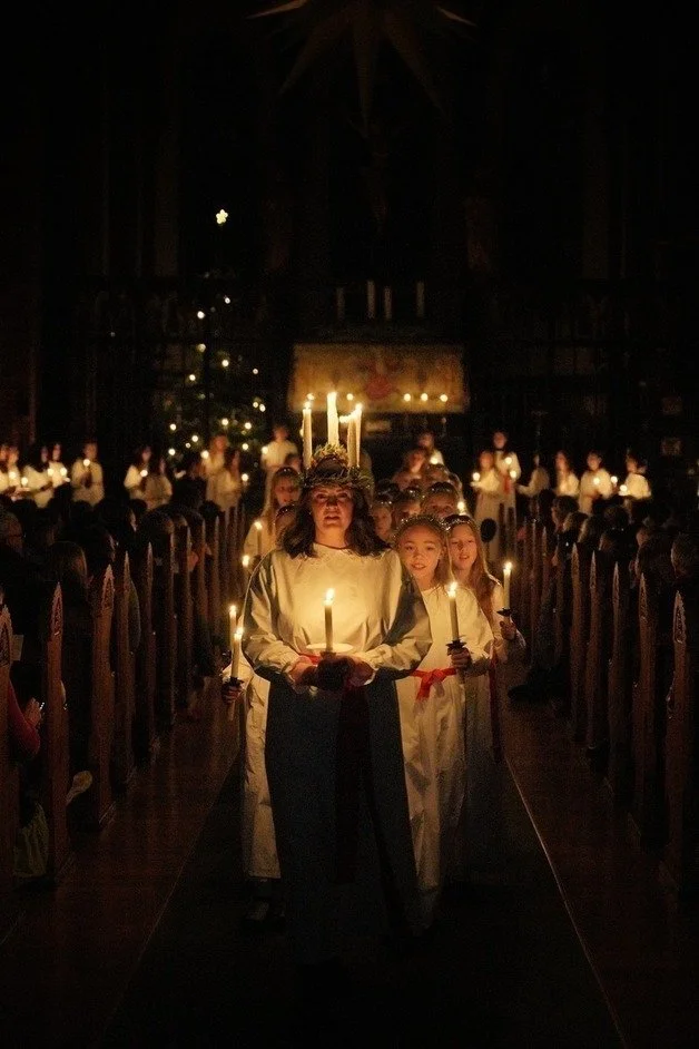 Luciamorgen med Kvindelige Studenters Sangforening og Aspirantkoret til Det Norske Jentekor