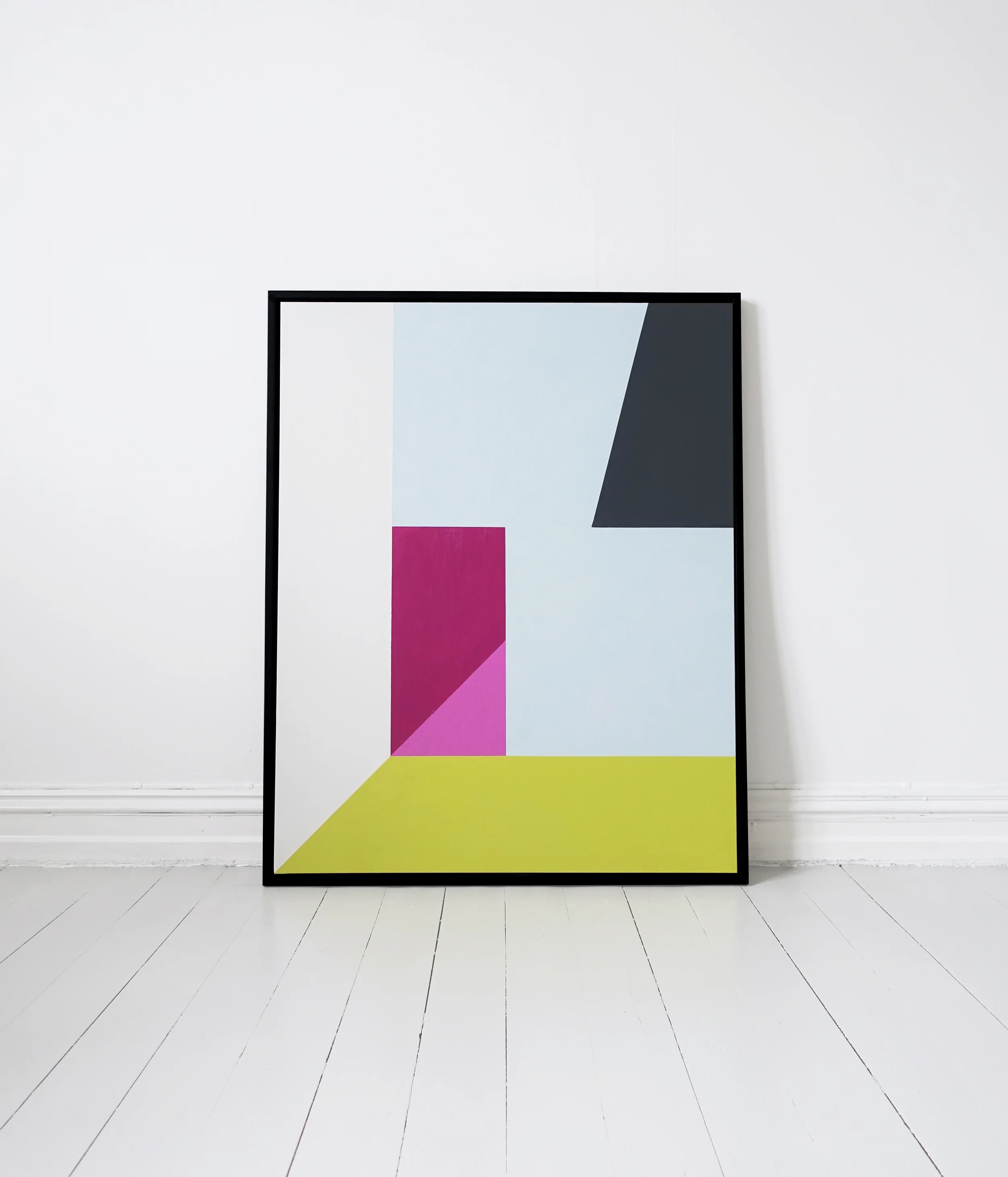 Plainlines; Modern art, minimalistic paintings of architecture. Follow @plain_lines on instagram