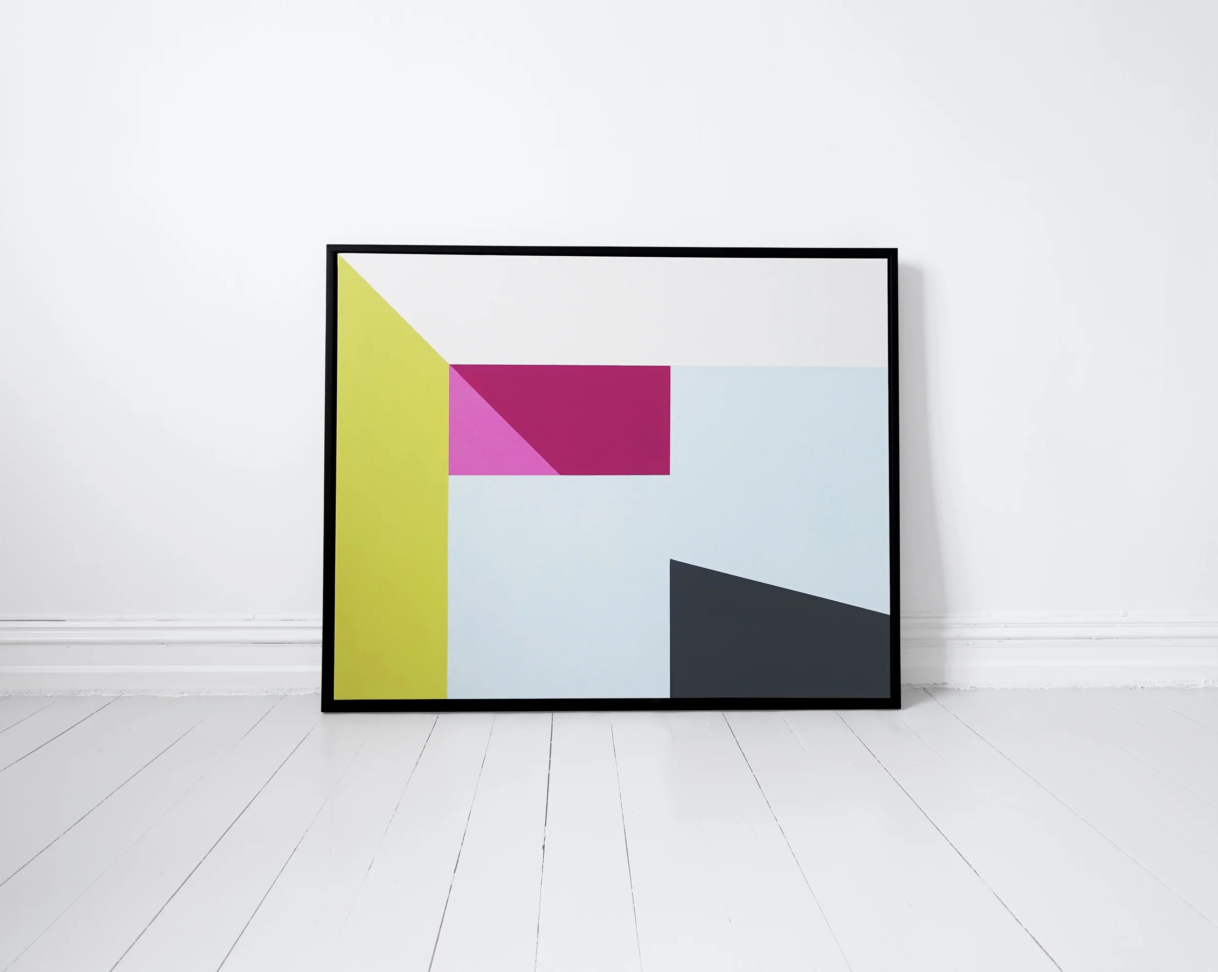 Plainlines; Modern art, minimalistic paintings of architecture. Follow @plain_lines on instagram
