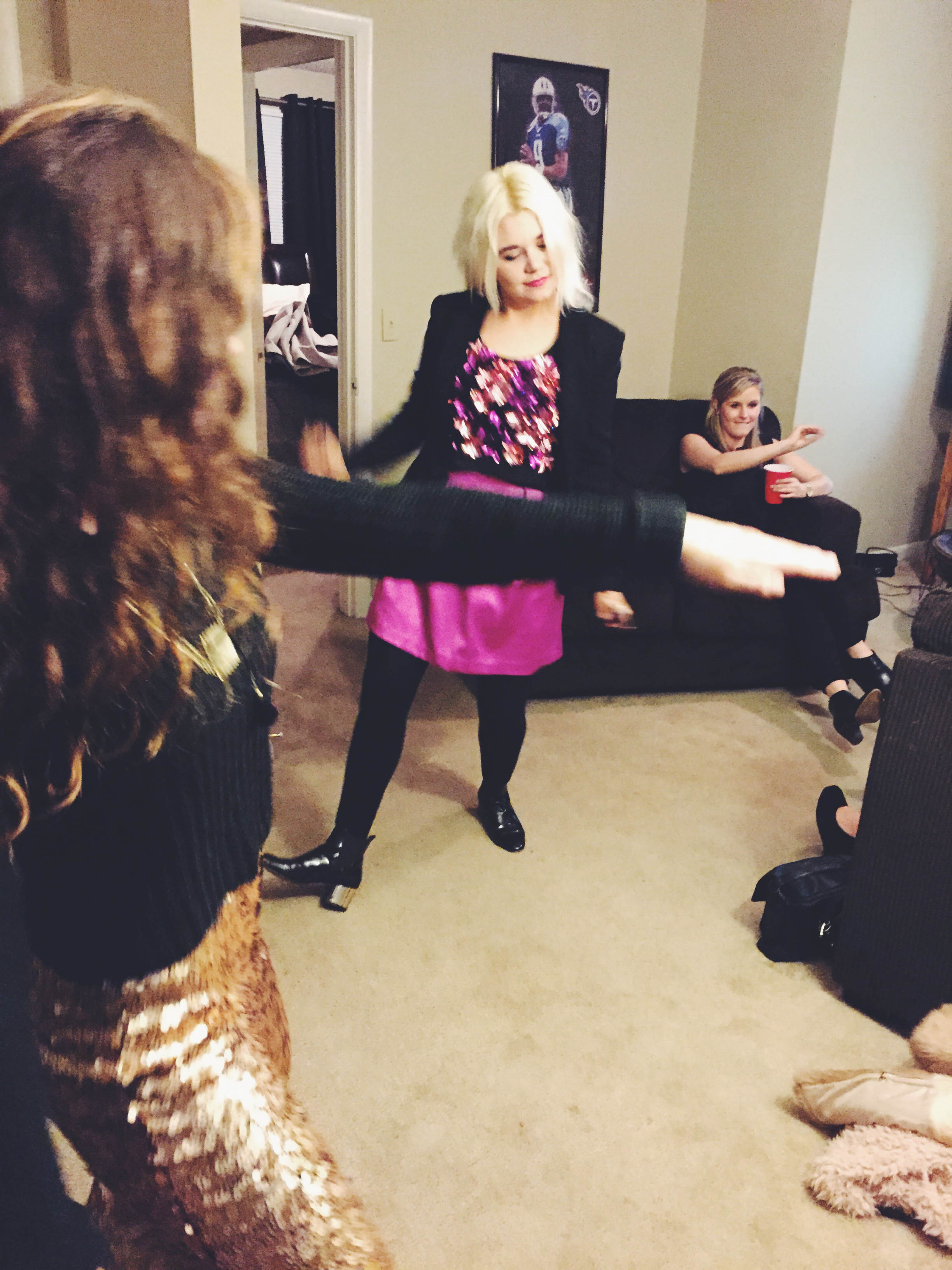 New Year's dancin"