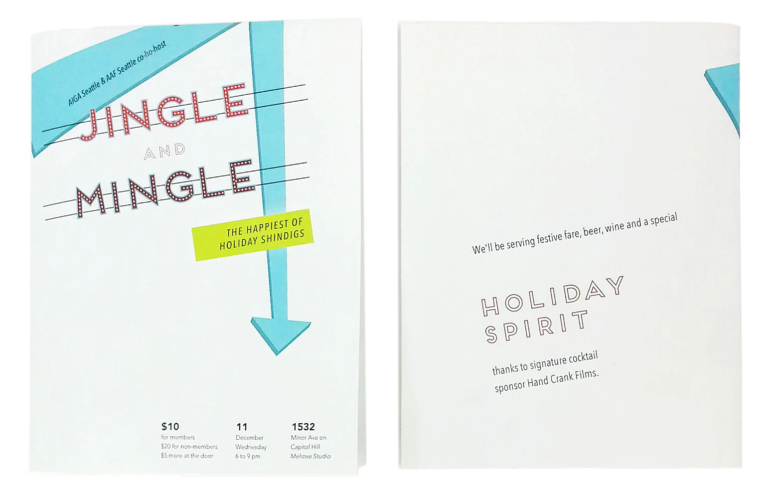  fold out flyer which doubles as a poster 