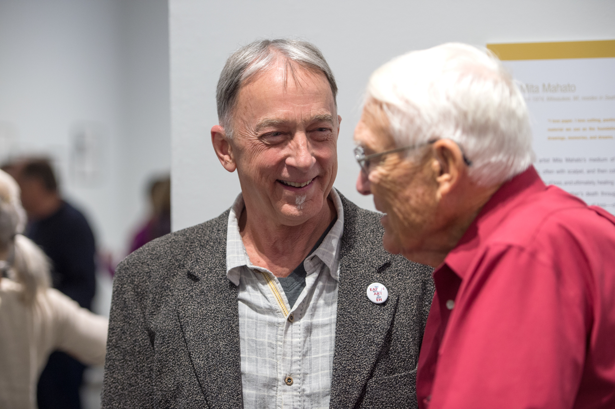 Chris Bruce, Director, Museum of Art/WSU; Jim Short, Campaign Committee Member