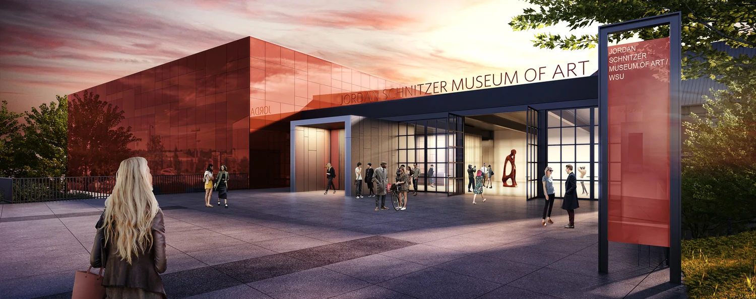 Renderings of the new Museum of Art at WSU by architect Olson Kundig , 2016.