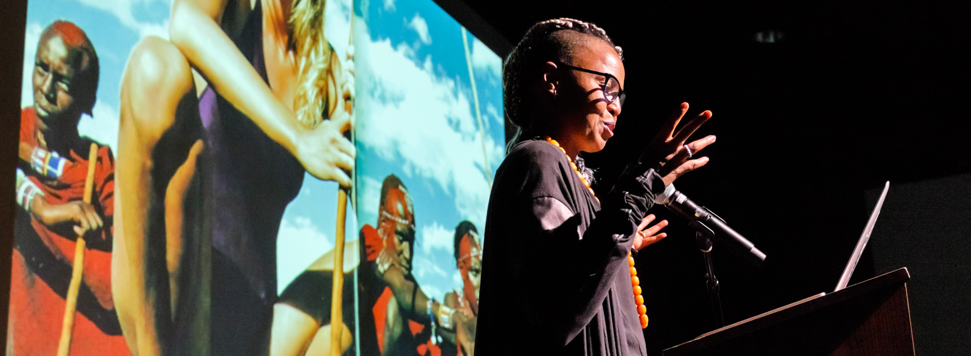 Jordan D. Schnitzer Exhibition and Visiting Artist Series: Wangechi Mutu, 2016 // Photo Credit: Mario Gallucci