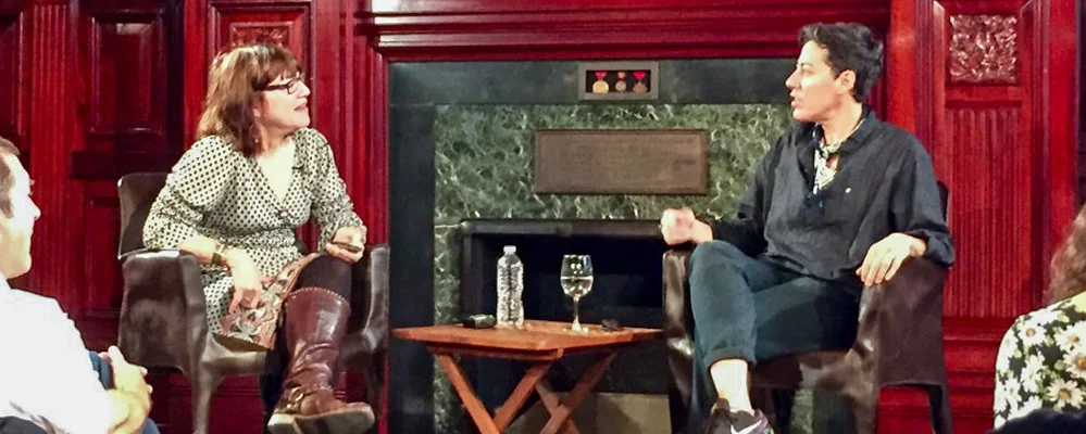 Nicole Eisenman & Faye Hirsch at the IFPDA Artist Lecture Series Sponsored by the Jordan Schnitzer Family Foundation, New York, 2016