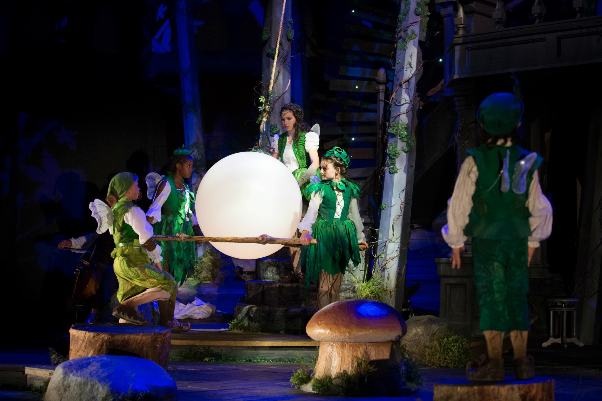 Airbrushing for The Fairies in A Midsummer Night's Dream