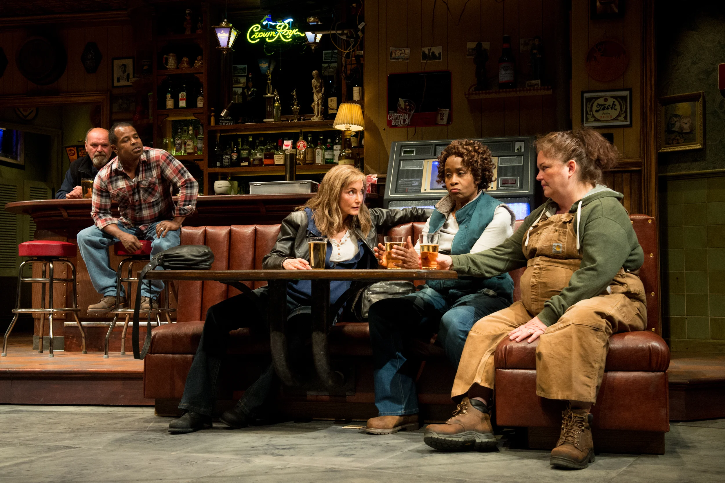 Aged and Broken Down Costumes for the Characters of Sweat