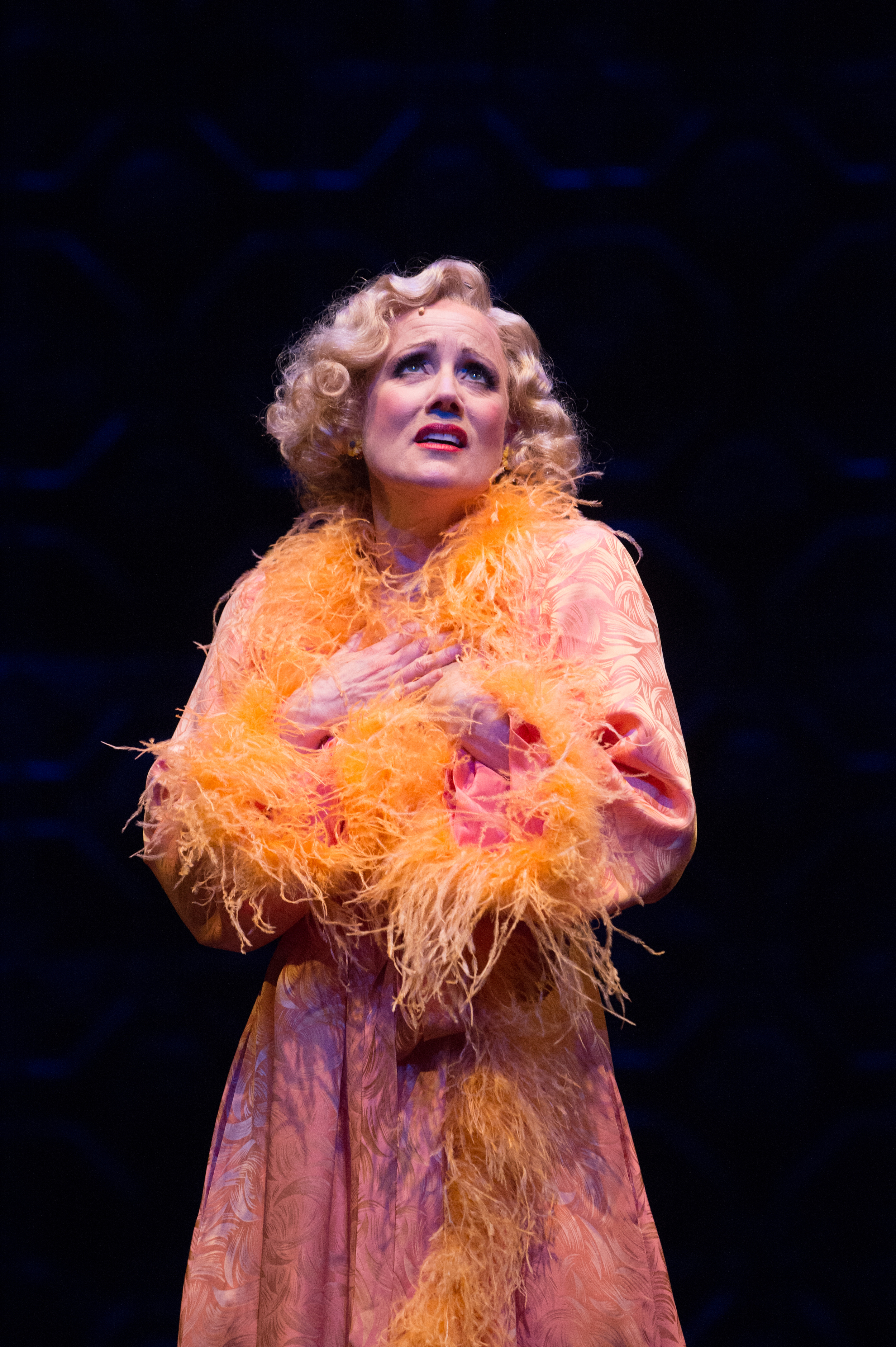 Dyed feather boa for Miss Adelaide in Guys and Dolls