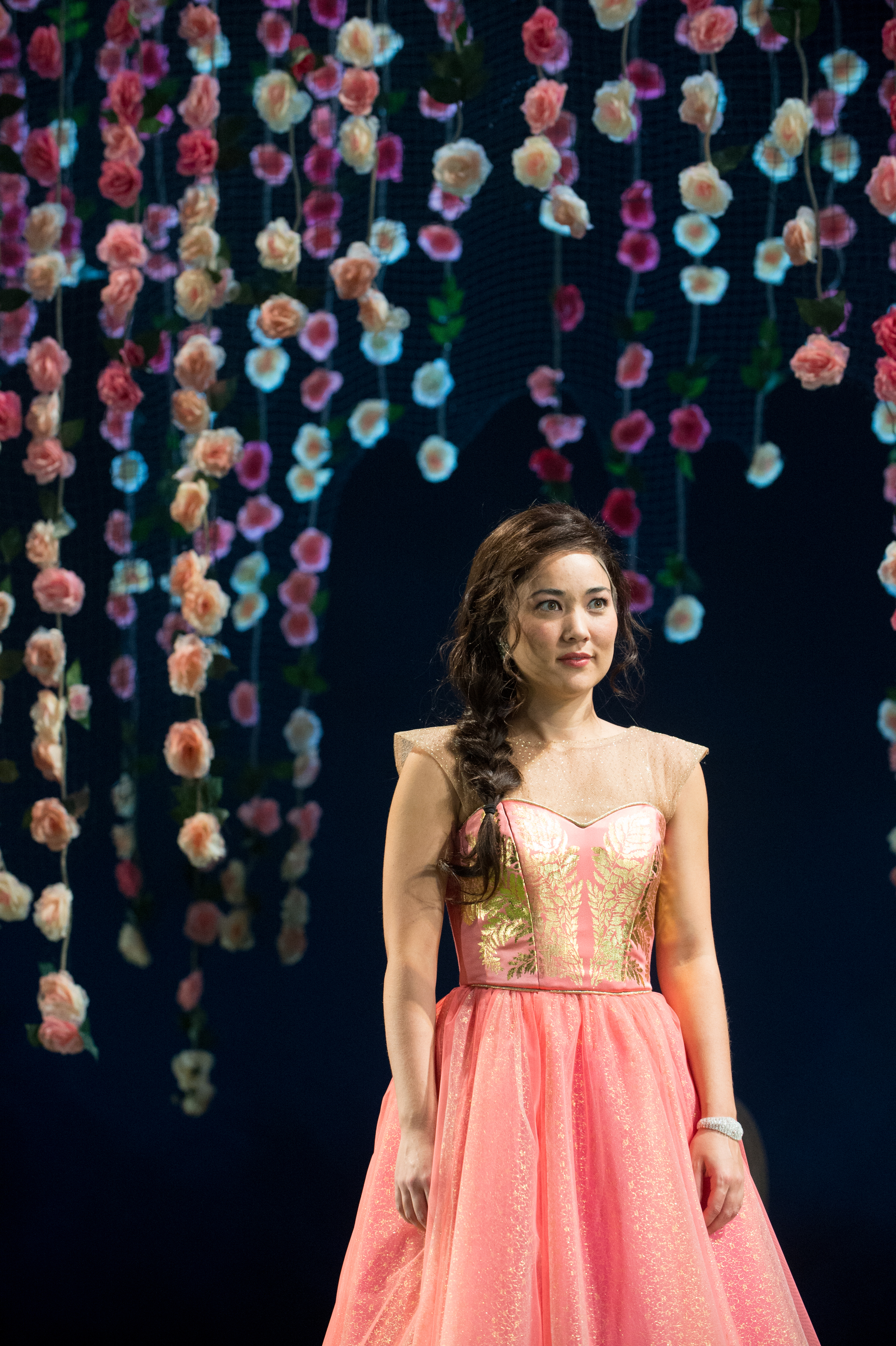 Digitally rendered and foiled bodice for Hero in Much Ado About Nothing