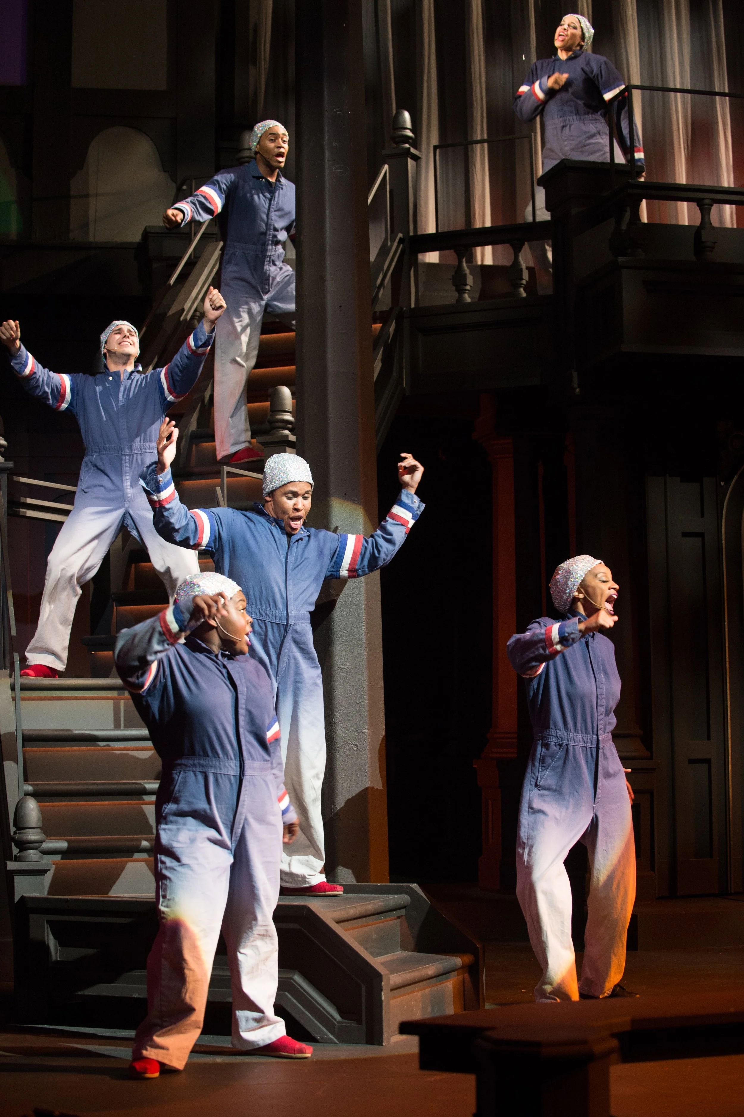 Ombre Dyed Coveralls for Ensemble in The Wiz