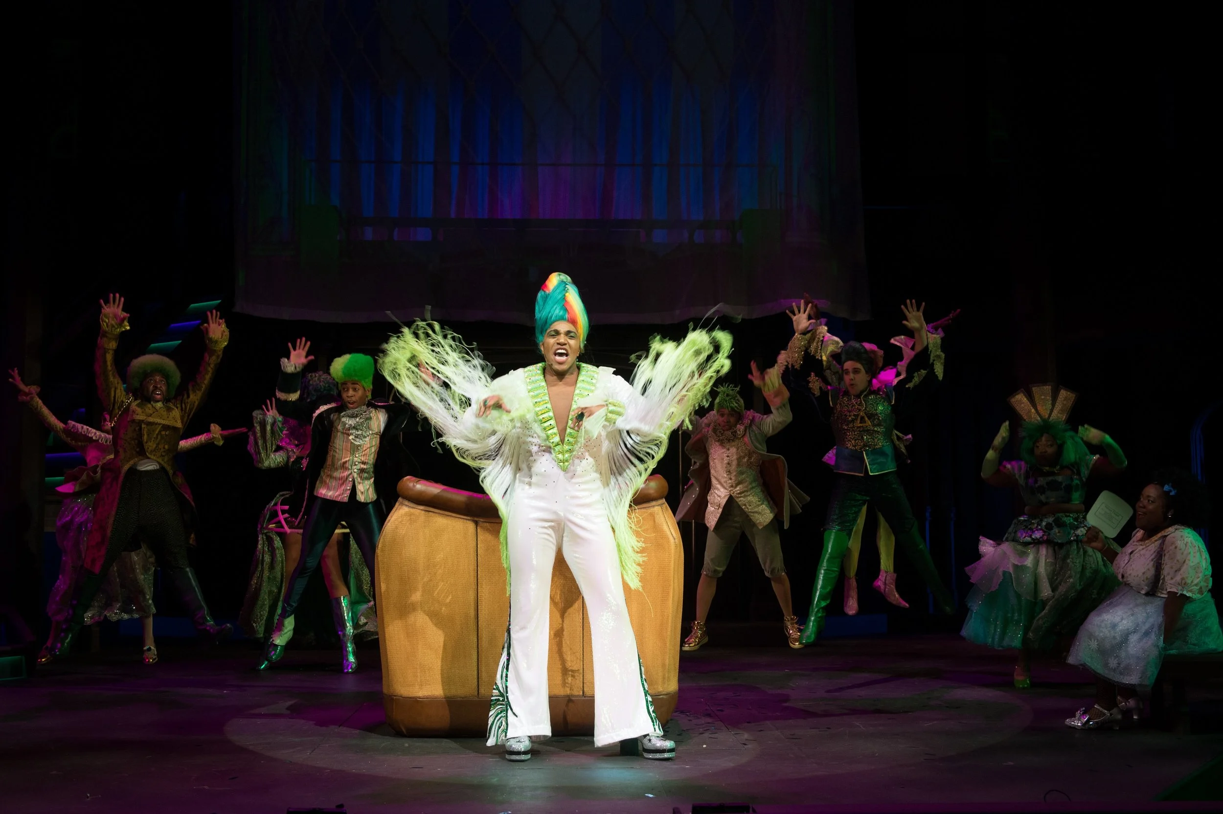 Ombre Dyed Fringe for The Wiz in The Wiz