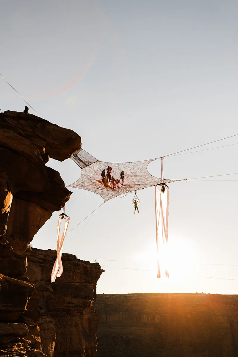 Kim Weglin and Ryan Jenks' Space Net Wedding
