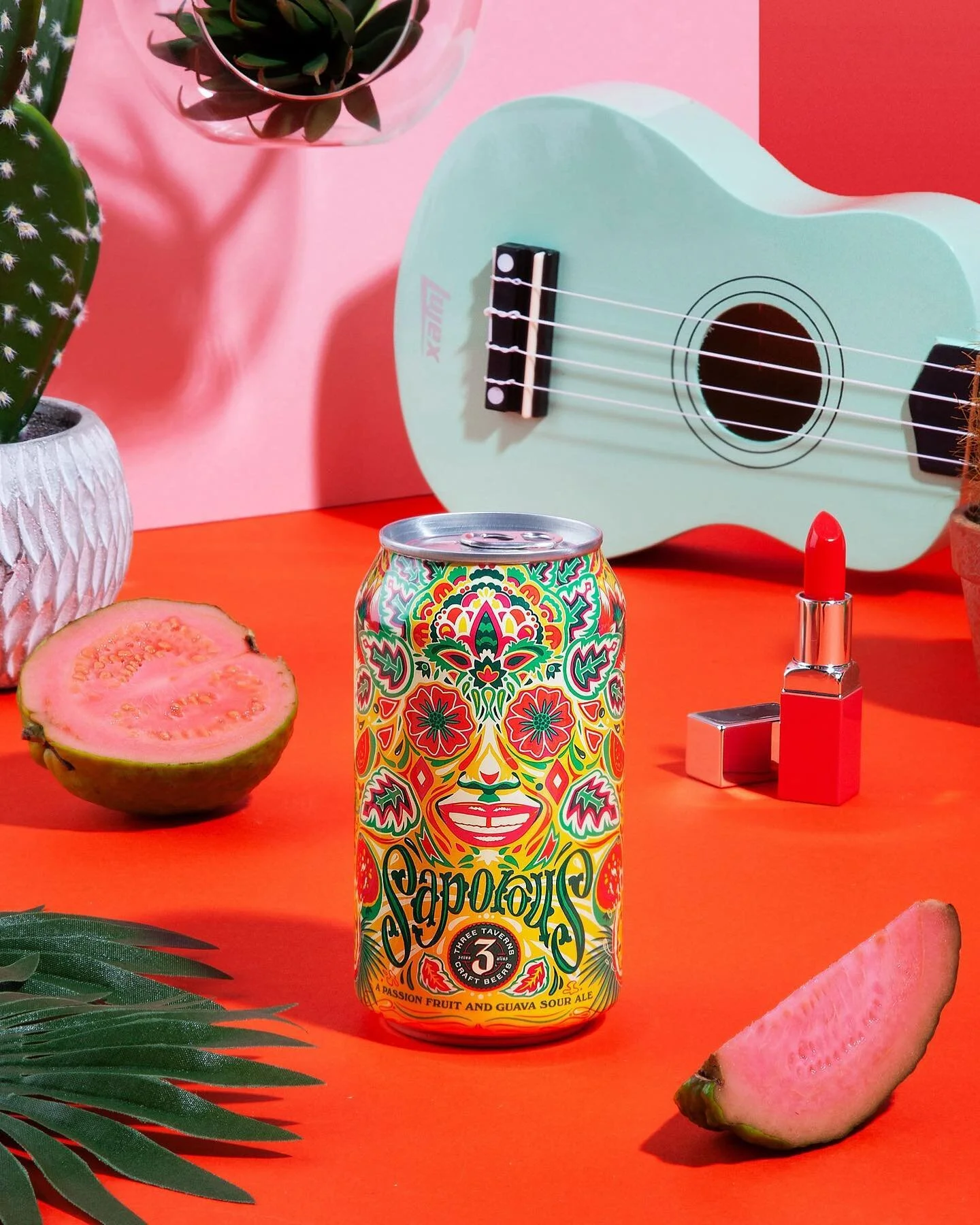 Oh hi, remember me? I&rsquo;m back!

Saporous is a 5% passion fruit and guava cream sour ale. Available beginning today on draft and to-go in 6-pack cans at our Decatur location and hitting shelves and tap lines next week.

📷: @metaleapcreative