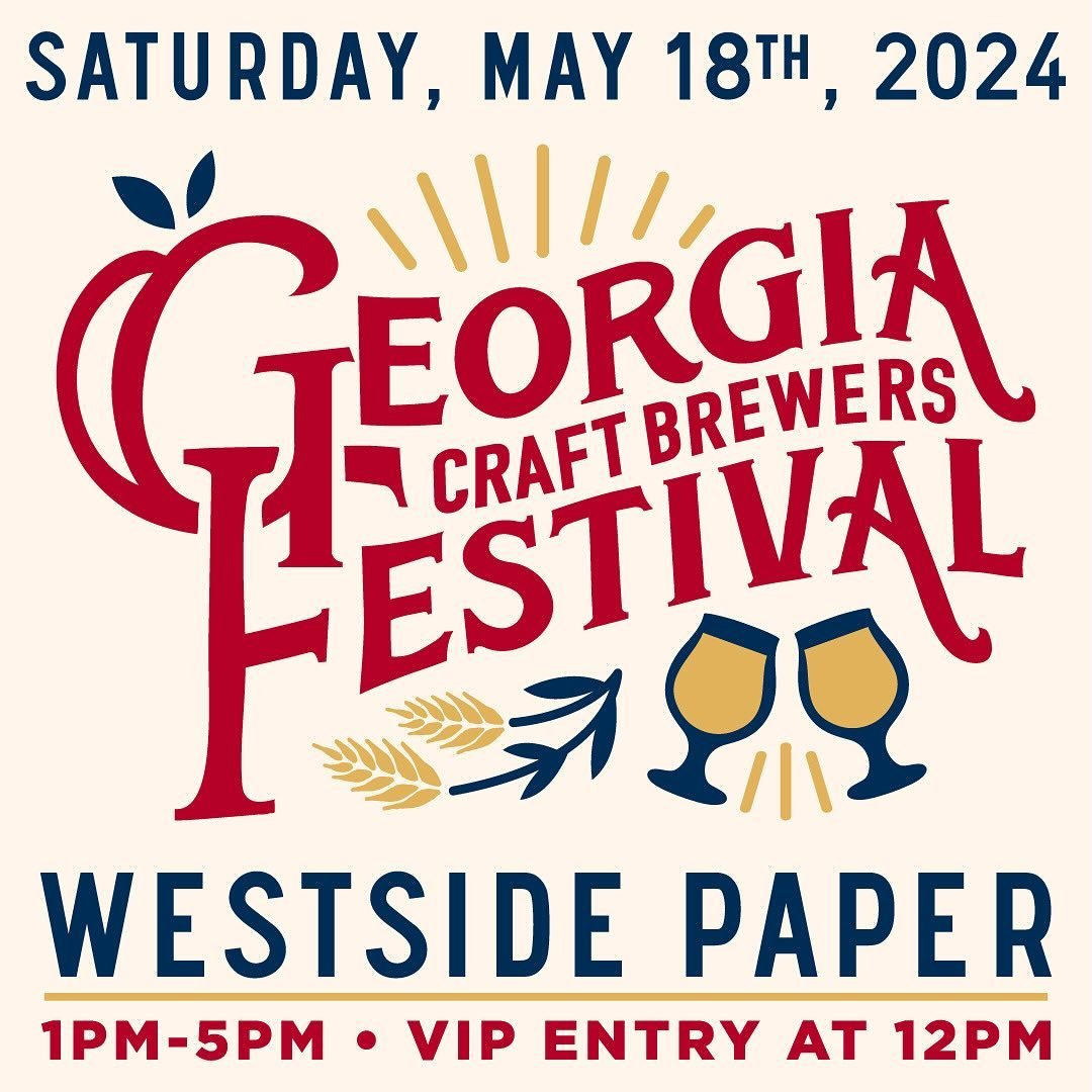 Don&rsquo;t miss the fun this Saturday, 5/18, from 1-5pm at Westside Paper where local breweries will be sharing their wares along with food, live music, and art. Get your tickets (link in bio) and join the celebration of Georgia craft beer. Use this