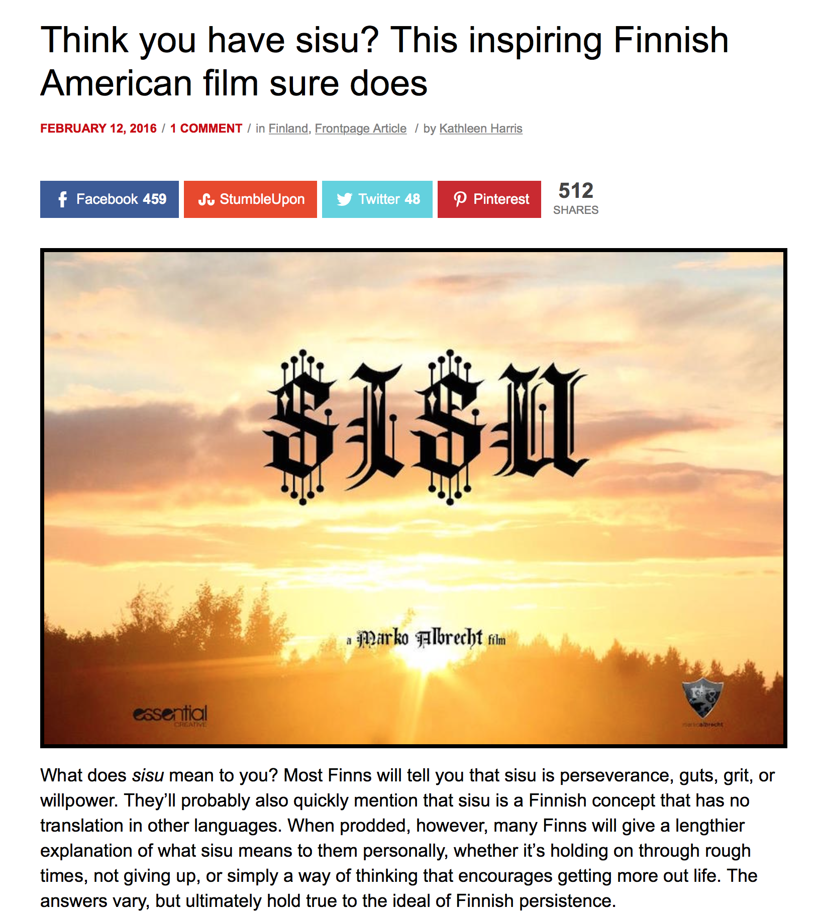 Think you have SISU?